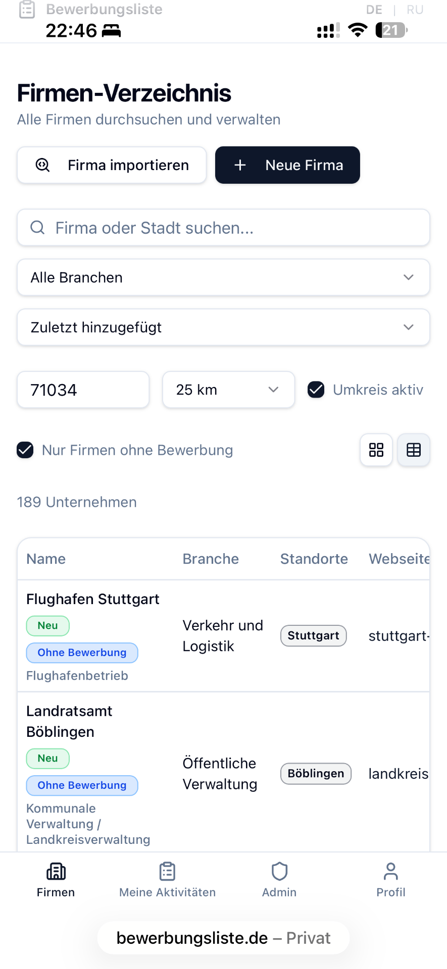 Geh in die Initiative